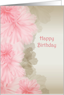 Pink Floral Border for Daughter in Law’s Birthday card