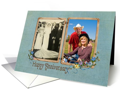 Vintage photo card for anniversary card (917358)