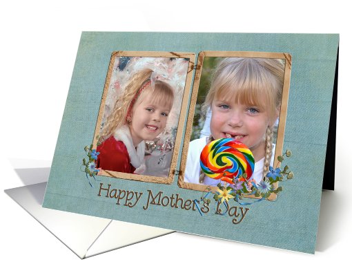 Vintage photo card for Mother's Day for mom card (917360)