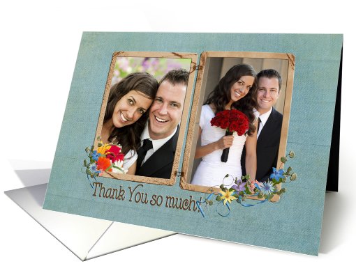 Thank You photo card for wedding gift card (917412)