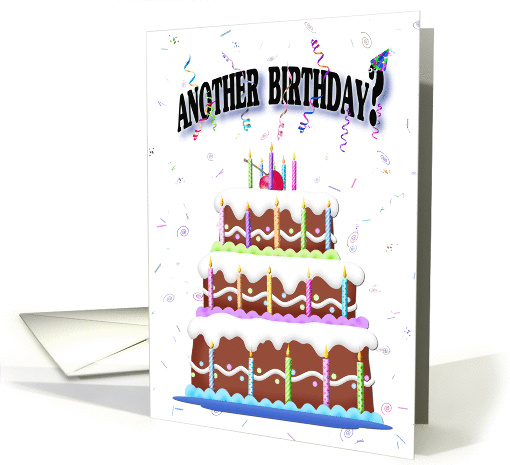 Birthday cake humor for dad card (917876)