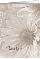 Thank You for wedding gift daisy bouquet card