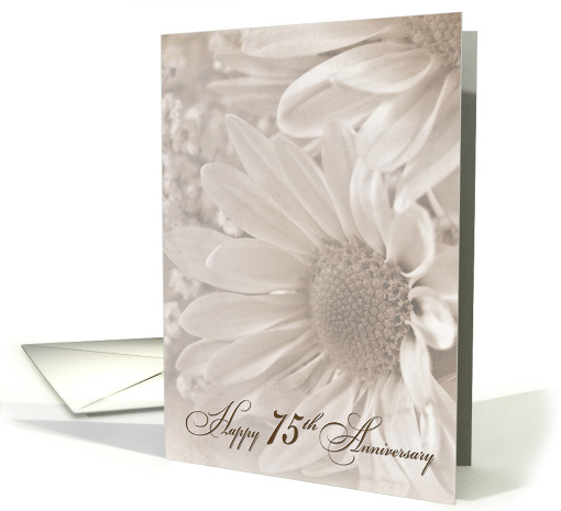 Daisy bouquet for 75th wedding anniversary card (920014)