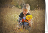 Child with autumn...