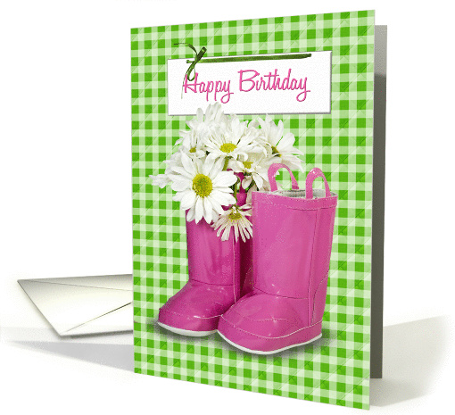 Daisy birthday bouquet for granddaughter card (920039)