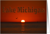 Lake Michigan Sunset card