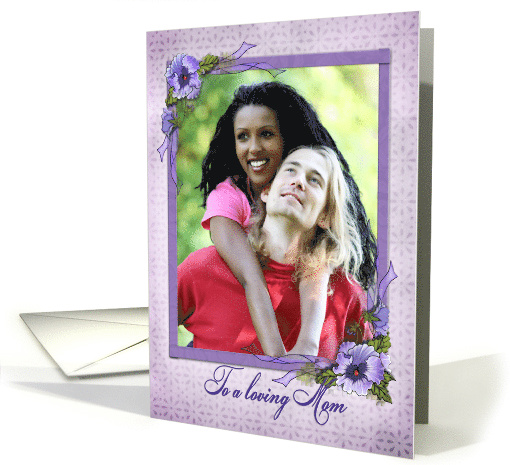 pansy photo card for Mom on Mother's Day card (924518)