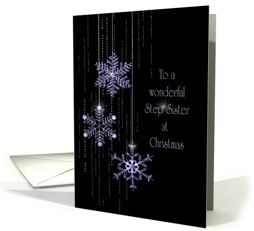 Christmas jeweled snowflakes for Step Sister card (925237)