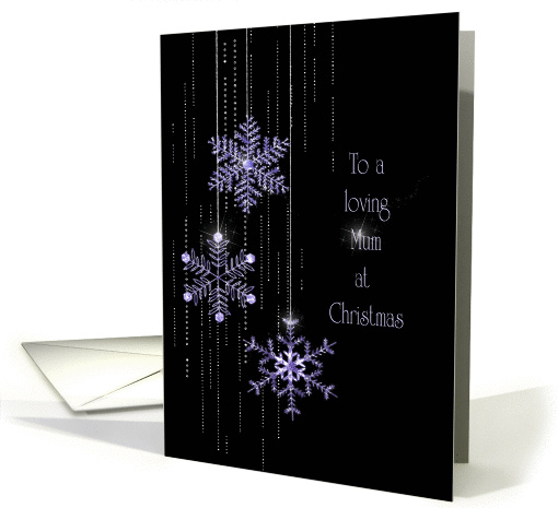 Christmas jeweled snowflakes for Mum card (925240)