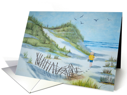thank you summer watercolor art card (936654)