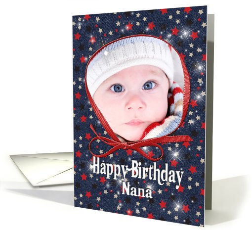Happy Birthday photo card for Nana card (942699)