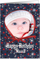 Happy Birthday photo card for Nana card