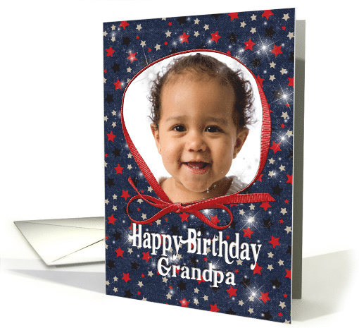 Happy Birthday photo card for Grandpa card (942762)