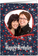 Happy Birthday photo card for friend card