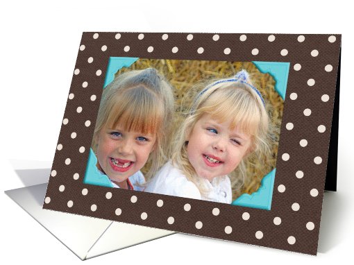 birthday polka dot photo card (943549)