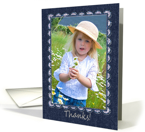 thank you with smiling little girl card (943553)
