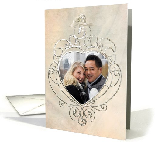 Save the Date vintage frame photo card (948558)