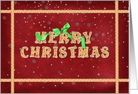 Christmas greeting for grandparents with gingerbread cookies card