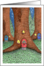 There’s no place like home for Christmas-fairy homes in the forest card