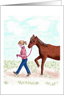 Encouragement-Walking with a friend card