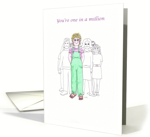 Happy Birthday to one in a million card (1305448)