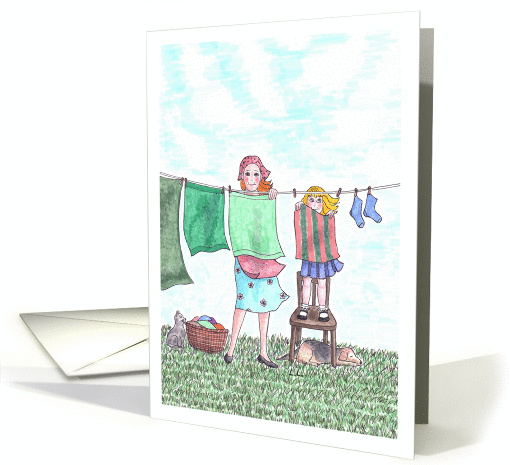 Happy Birthday to my daughter-memories of my little helper card