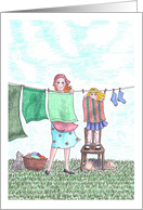 Happy Birthday to my daughter-memories of my little helper card