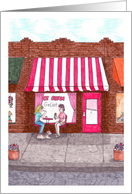 Happy birthday-ice cream with a friend card