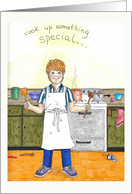 Cook up something special - happy birthday card