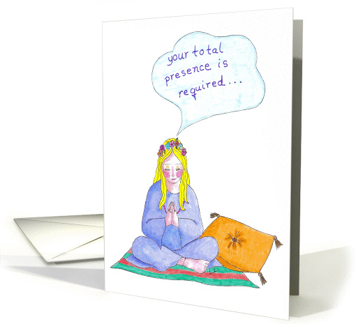 Invitation - your total presence is required card (224823)