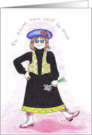 Encouragement -To thine own self be true card