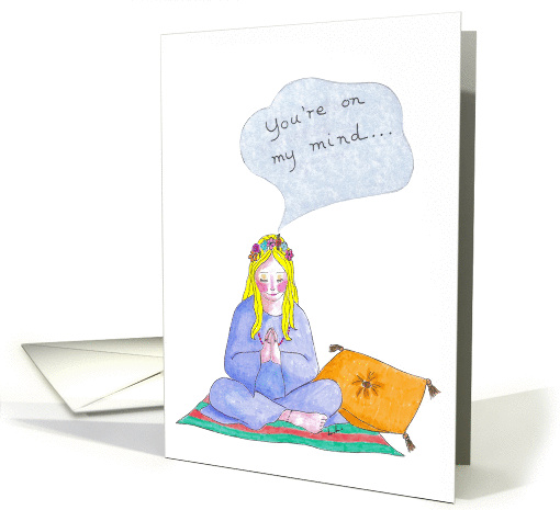 Thinking of you - you're on my mind all the time card (235754)