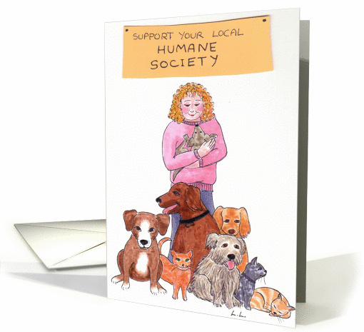 Support your local Humane Society card (652966)