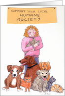 Support your local Humane Society card