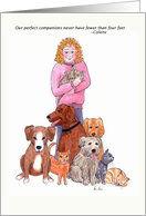 Thank You For Being a Friend to Animals card