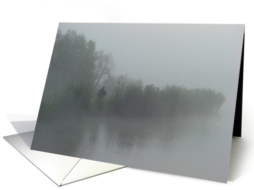 Fisherman in the fog card (169730)