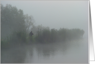 Fisherman in the fog card