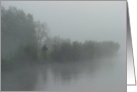 Fisherman in the fog card