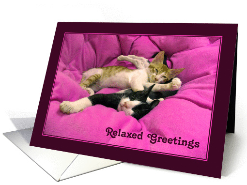 Relaxed Greetings card (182534)