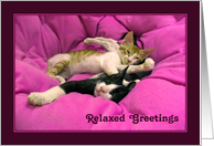 Relaxed Greetings card