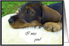 I miss you card