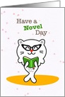 Have a Novel Day Librarian Pun Humor Birthday card