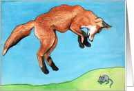 Pouncing Fox card