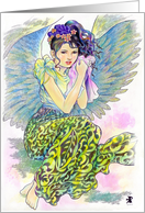 fantasy angel blank note card