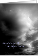 my deepest sympathies - new mexico clouds card