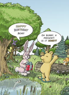 Bunny Gives Bear A...