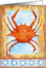 Patriotic Crab card