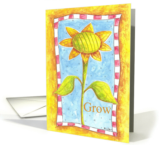 Growing Sunflower card (159910)