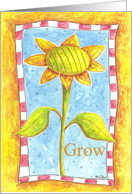 Growing Sunflower card