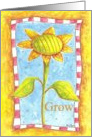 Growing Sunflower card